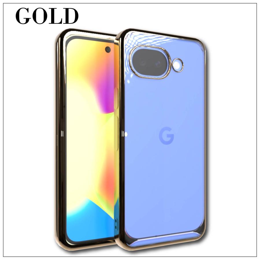 Google Pixel 10a シンプル サイドメッキ加工 TPU クリア 耐衝撃 衝撃
