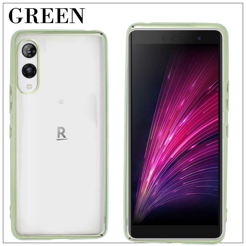 Rakuten Hand 5G サイドメッキ加工 TPU クリア 耐衝撃 衝撃吸収 ケース