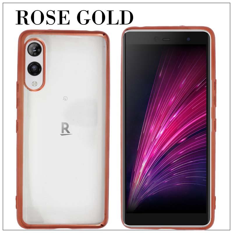 Rakuten Hand 5G サイドメッキ加工 TPU クリア 耐衝撃 衝撃吸収 ケース