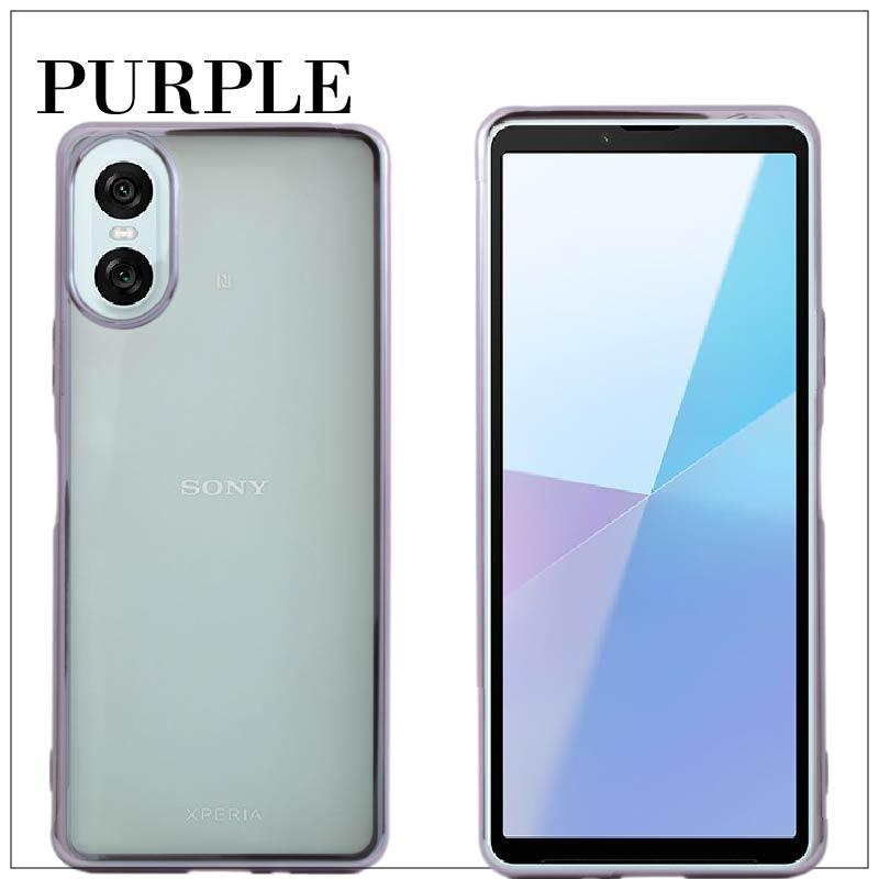 SONY xperia 10 VI サイドメッキ加工 TPU クリア 耐衝撃 衝撃吸収