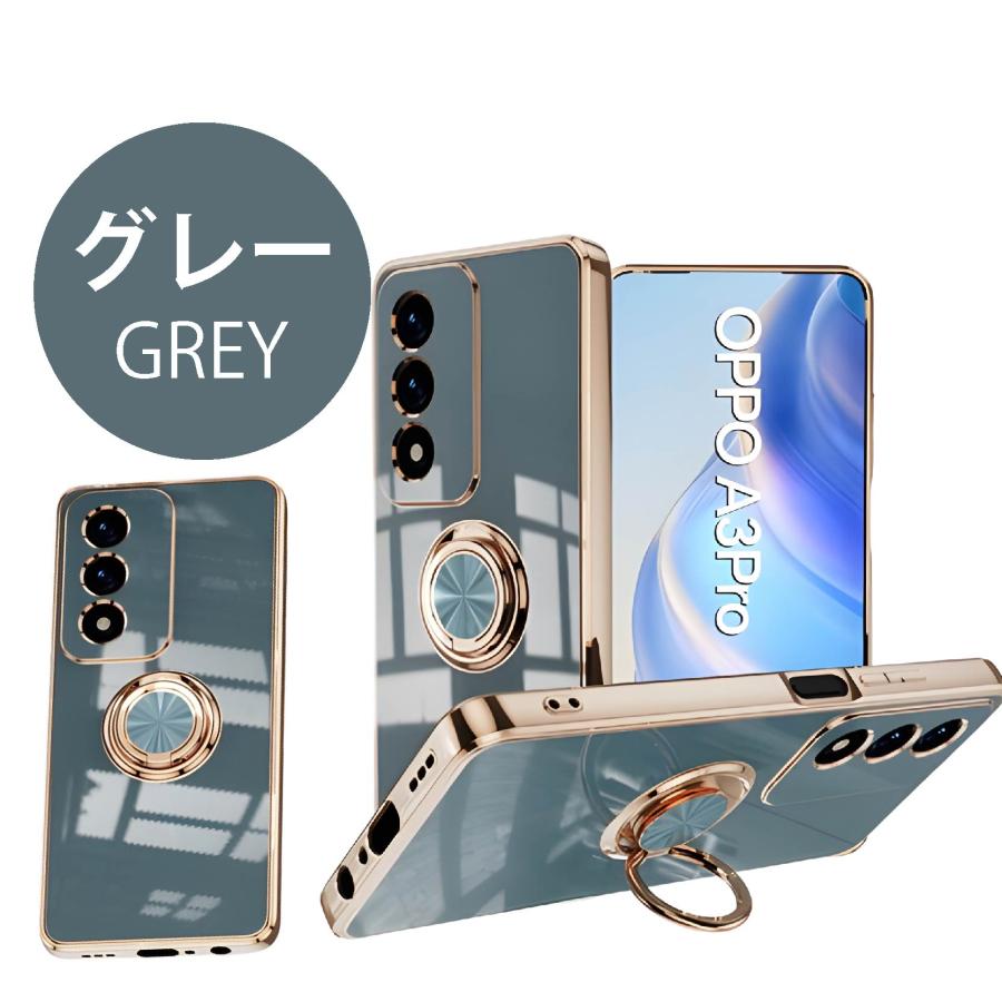 OPPO A3 5G ケース ソフトケース カバー スマホリング ストラップ