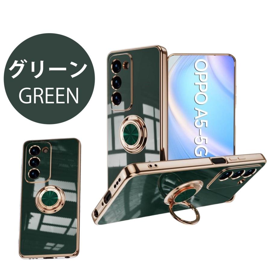 OPPO A5 5G ケース ソフトケース カバー スマホリング ストラップ