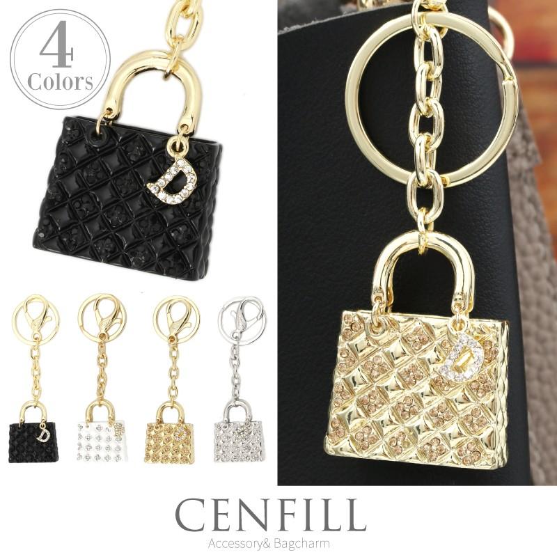 バッグチャーム バッグ キーホルダー キラキラ リボン 花 ゴールド イニシャル キーチャーム 40代 50代 センフィル 通販 Yahoo ショッピング