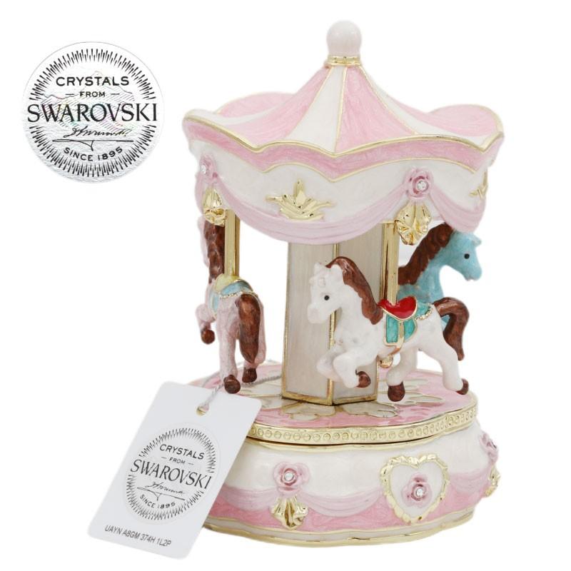 スワロフスキー純正クリスタル ジュエリーボックス Doris Crystal メリーゴーランド ギフトボックス付 センフィル 通販 Yahoo ショッピング