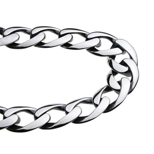 cenote シルバーブレスレット メンズ フローラルクロス IDブレスレット