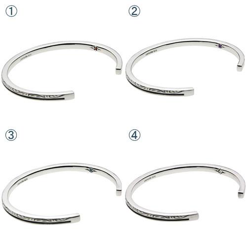 シルバー アクセサリー ダブルスパイクブレスレット 鋲 スクエア