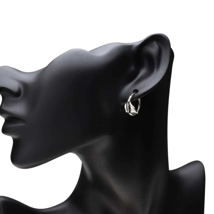 cenote シルバーピアス メンズ テールフィン フープ 尾びれ イルカ