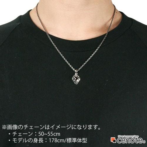 ガーネット シルバーペンダント メンズ スペード トランプ ハート クローバー 小ぶり シルバー925 シルバーアクセサリー p0343の画像