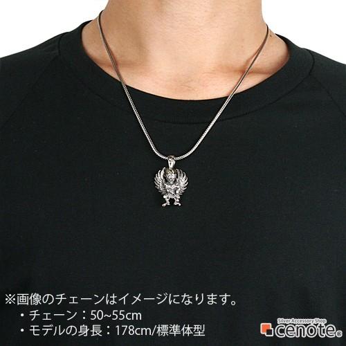 シルバーペンダント メンズ 聖鳥 ガルーダ インド神 霊鳥 神聖 密教 守護神 サンスクリット シルバー925 シルバーアクセサリー p0355の画像