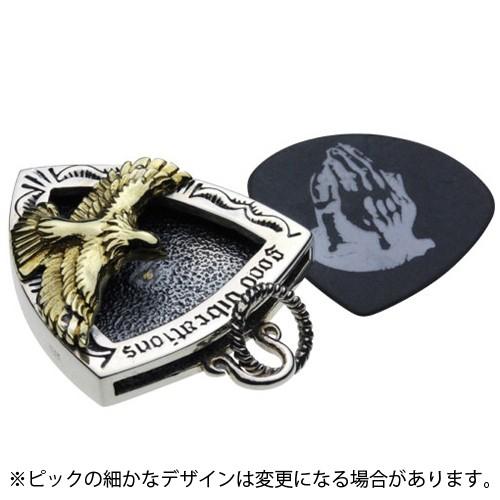 シルバーペンダント メンズ ピックケース イーグル インディアンジュエリー ギターピック シルバー925 シルバーアクセサリー p0485の画像