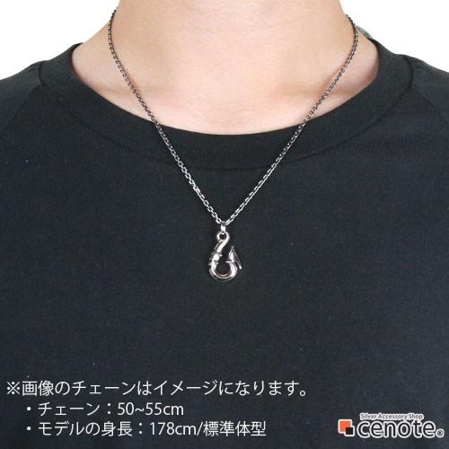 シルバーペンダント メンズ フィッシュフック 釣り針 幸運 お守り マオリ トライバル シルバー925 シルバーアクセサリー p0491の画像