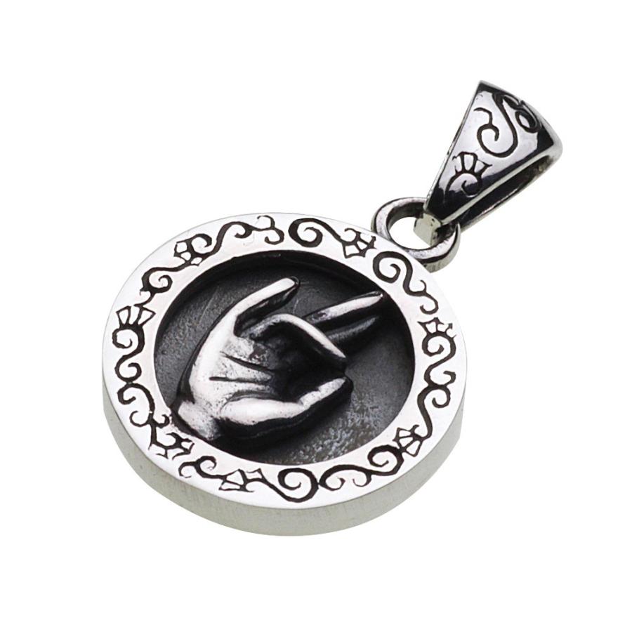 cenote シルバーペンダント メンズ 弥勒菩薩 守護梵字 和風 和柄