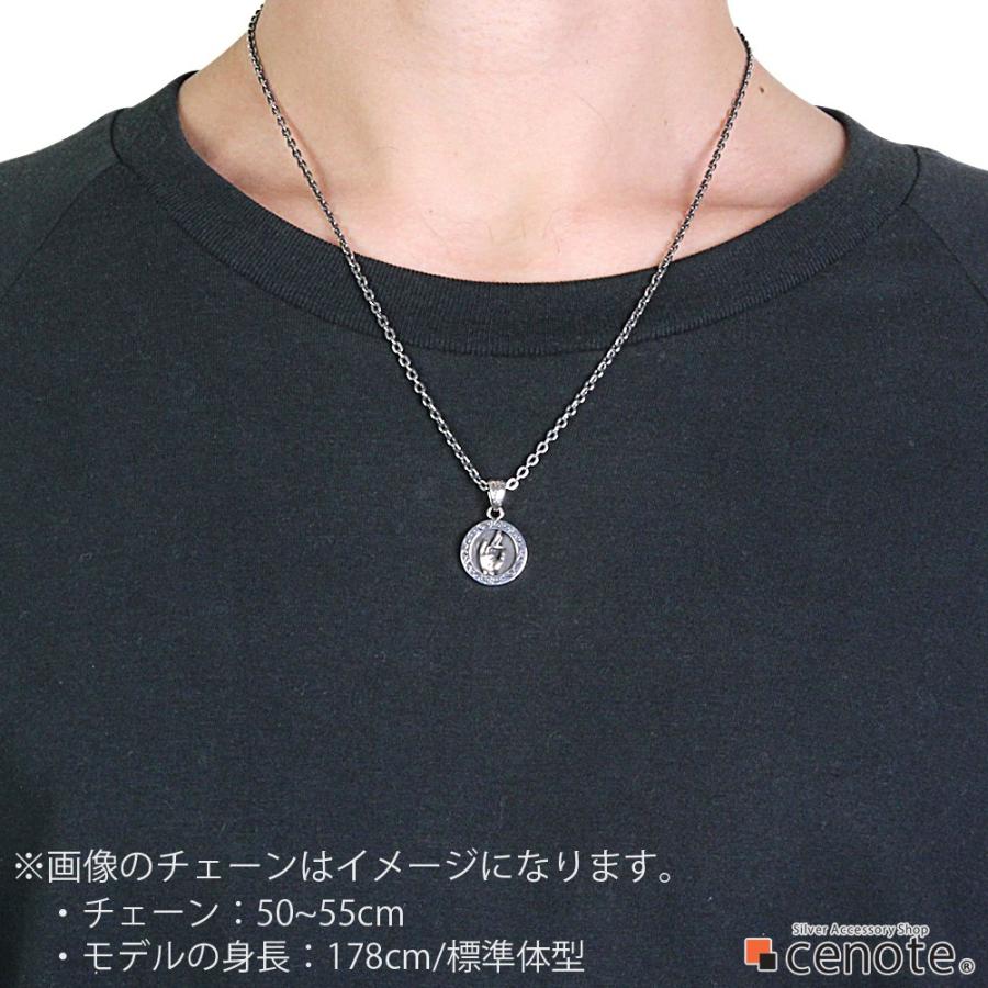 シルバーペンダント メンズ 弥勒菩薩 守護梵字 和風 和柄 お守り 仏像 ブッダ 菩薩 仏教 シルバー925 シルバーアクセサリー p0503の画像