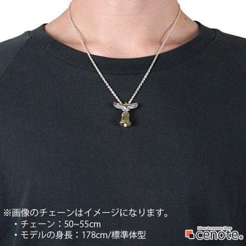 シルバーペンダント メンズ イーグル スイングベル 鐘 インディアンジュエリー ネイティブ シルバー925 シルバーアクセサリー p0533の画像