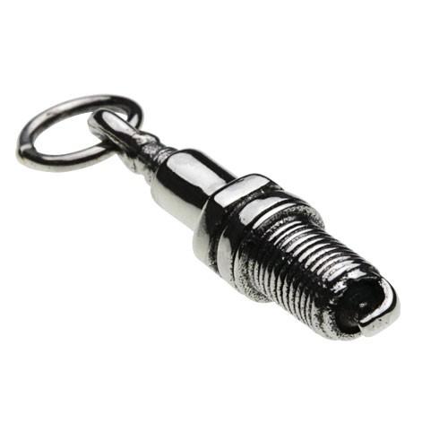 シルバーペンダント メンズ スパークプラグ ツール 部品 エンジン メカニカル バイク 機械 シルバー925 シルバーアクセサリー p0605の画像