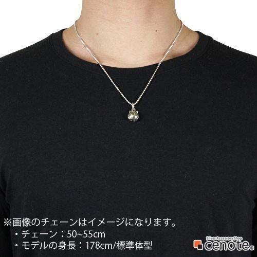 シルバーペンダント メンズ メキシカン 猫 カラベラ キャット シュガースカル ペイント シルバー925 シルバーアクセサリー p0619の画像