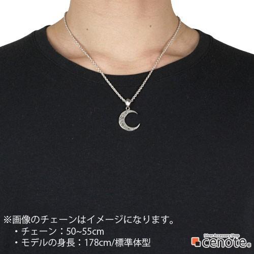 シルバーペンダント メンズ 三日月トランプ柄 アリス ハート スペード 猫 ねこ キャット シルバー925 シルバーアクセサリー p0623の画像
