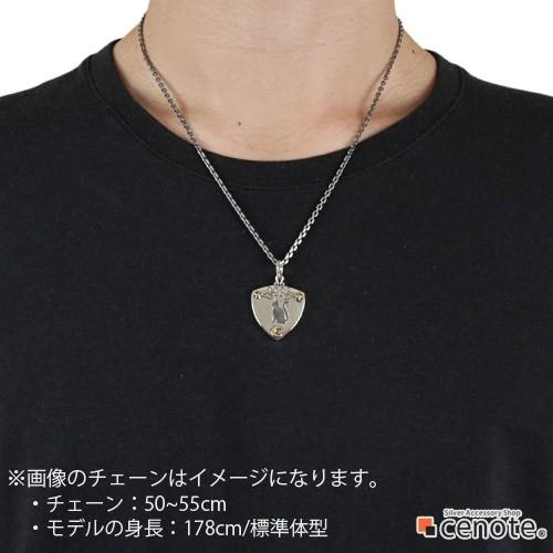 シルバーペンダント メンズ 月夜 猫 ピックケース ギターピック ムーン キャット 足跡 肉球 シルバー925 シルバーアクセサリー p0665の画像
