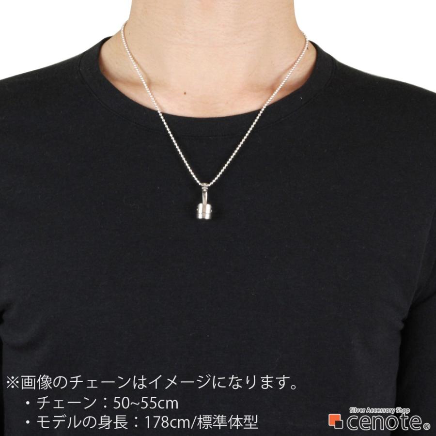 シルバーペンダント メンズ エンジンピストン 車 エンジン コンロッド リアル シリンダー シルバー925 シルバーアクセサリー p0669の画像