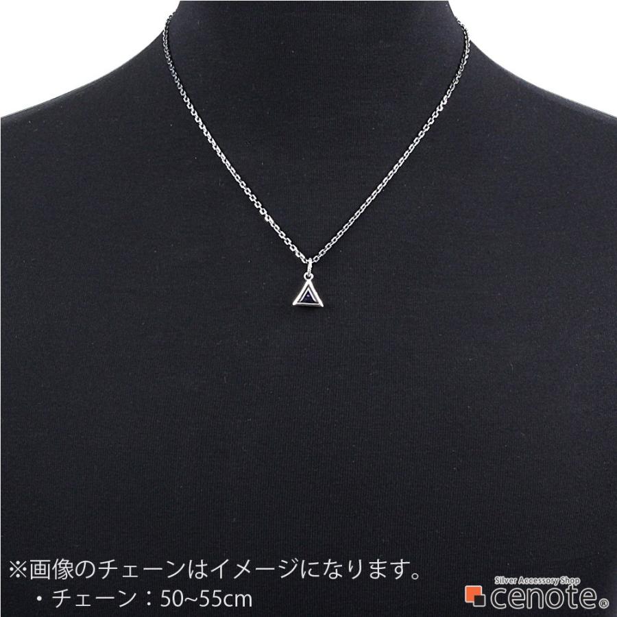 cenote ミスティッククォーツ シルバーペンダント メンズ デルタ 三角 