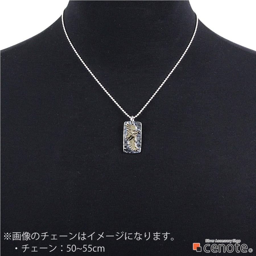 シルバーペンダント メンズ イーグル 鷲 鳥 プレート ネイティブ インディアンジュエリー シルバー925 シルバーアクセサリー p0694の画像