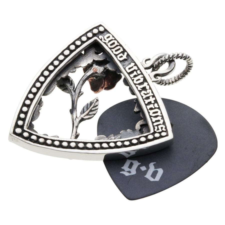 cenote シルバーペンダント メンズ ローズ ピックケース バラ 薔薇 花