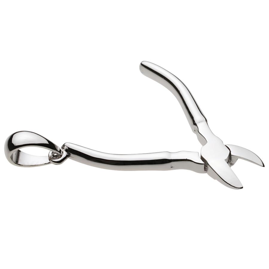シルバーペンダント メンズ ニッパー 小 ペンチ DIY ツール 模型 工具 ニッパー カッター シルバー925 シルバーアクセサリー p0773の画像