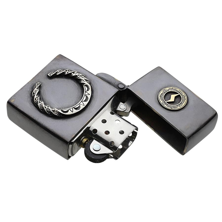 けいおん　水着　メイド　オイルライター　zippo風　セット　KO56 ブラス アクセサリー ネイティブ モチーフ オイルライター 民族模様 雷