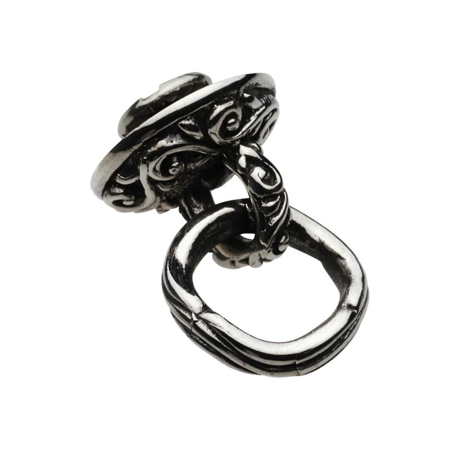 シルバー アクセサリー アラベスク シルバードロップハンドル シルバー ドロップハンドル 財布 ウォレット 小物 メンズ s0077の画像