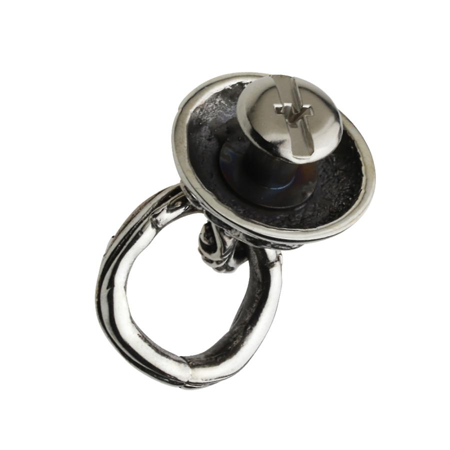 シルバー アクセサリー アラベスク シルバードロップハンドル シルバー ドロップハンドル 財布 ウォレット 小物 メンズ s0077の画像