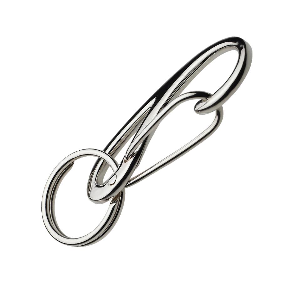 カラビナ付きシルバーキーホルダー 楽天市場】カラビナ キーリング キーホルダー キーフック キー