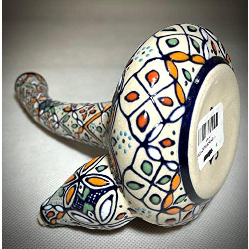 おしゃれ 一輪挿し 陶器 花瓶/メキシコ セルビン焼き/置物 飾り フラワー インテリア/結婚 記念 ギフト/新築 祝い/誕生日 プレゼント/サイズ cm - 高さ18 直径9 