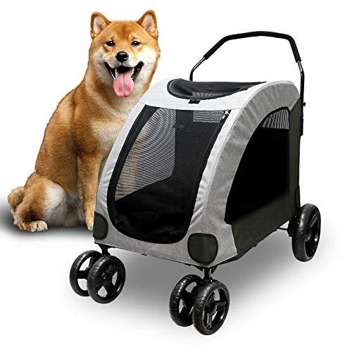 ペットカート 大型犬 中型犬 4輪 耐荷重60kg ペットカート 多頭 大型犬