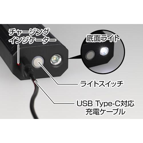 GENTOSジェントス ブロワー 小型 130,000rpm 45m/s USB充電式 底面 LED