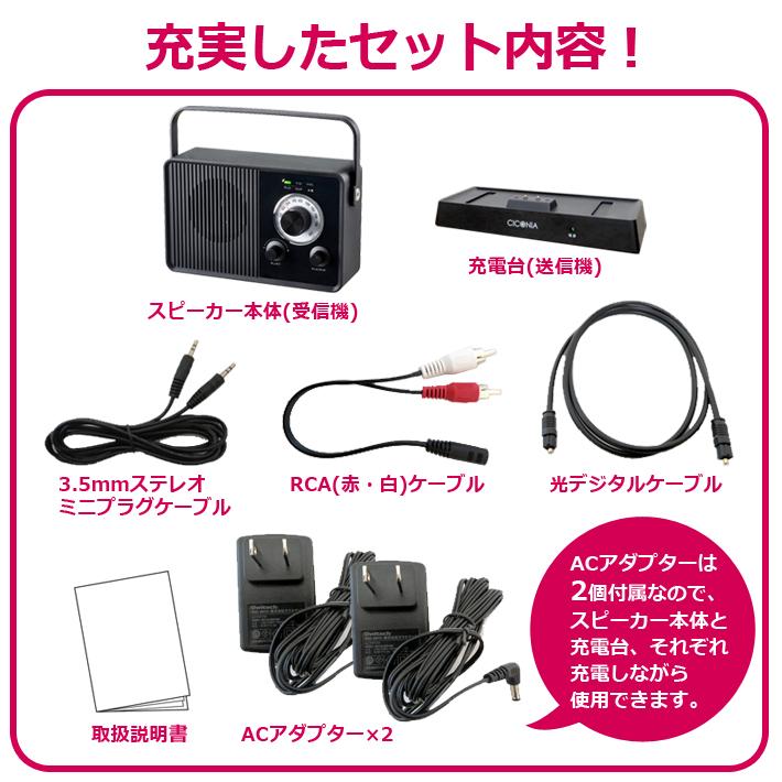 CICONIA ワイヤレスTVスピーカー CMT-2209 耳元スピーカー CICONIA ワイヤレスTVスピーカー CMT-2209 耳元スピーカー