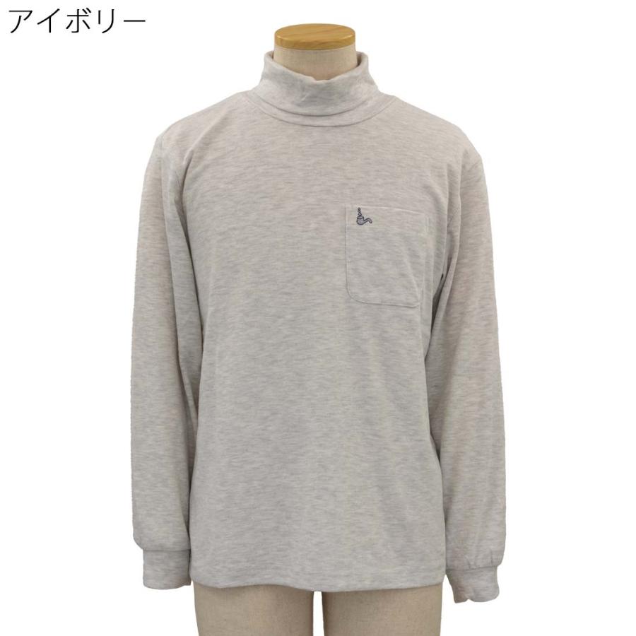 トロイ TOROY Tシャツ ロンT 長袖 タートルネック ポケット付き