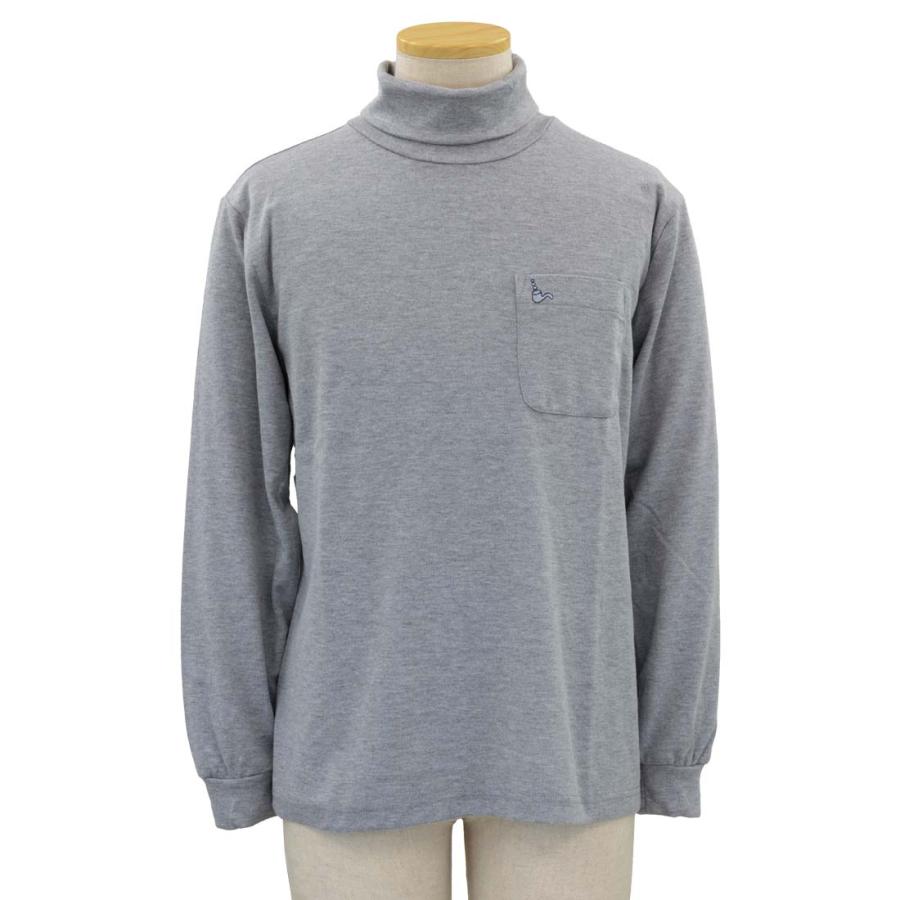 トロイ TOROY Tシャツ ロンT 長袖 タートルネック ポケット付き