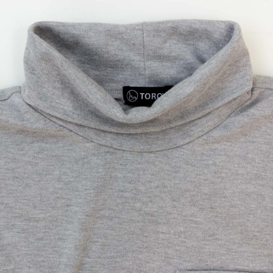 トロイ TOROY Tシャツ ロンT 長袖 タートルネック ポケット付き 