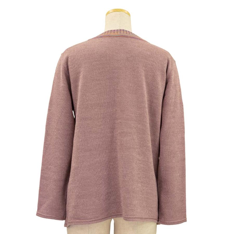 日本製 アルパカ混 カーディガン ニット 秋冬 シニア 婦人 レディース