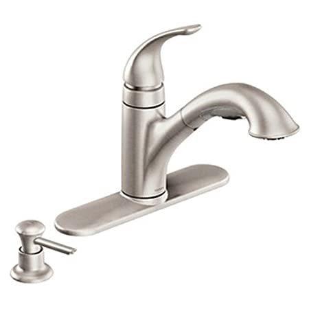 【ギフ_包装】 Faucet, Kitchen CA87550SRSSD Moen （新品） Spot Stainless Resist キッチン蛇口、水栓