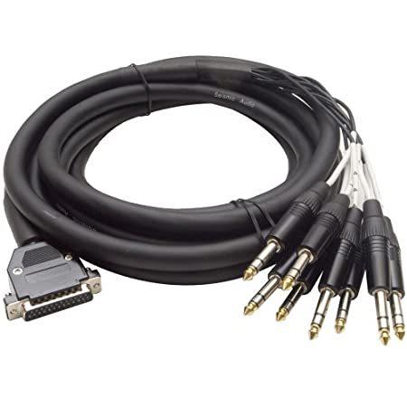 SAST-8-16-10-8 Channel 1/4 TRS Insert Snake Cable to 16 1/4 TS Seismic Audio 10 Feet 