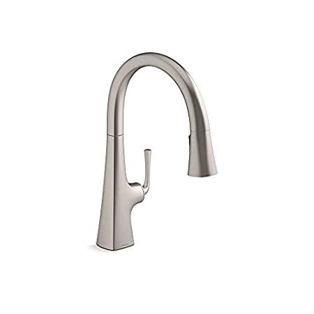 Kohler 22062-VS Graze Kitchen Sink Faucet, Vibrant Stainless