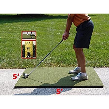 Outdoor Indoor Mat Practice Golf 5x5 Duffer （新品） Heavy Comme Turf Nylon Use Duty パターマット 【オープニングセール】