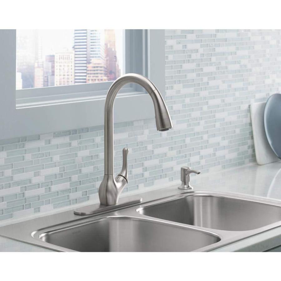（新品） Kohler KR78035SDVS Barossa Kitchen Sink Faucet, Vibrant