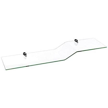 （新品）　Spancraft　Glass　Bent　Chrome　Glass　Shelf,　Sparrow　Bracket,　x　32