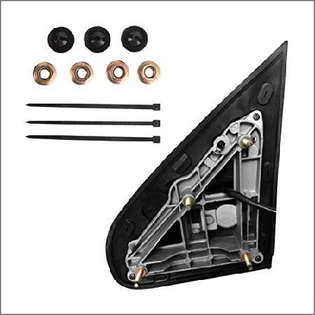 Perfit Zone 牽引ミラー 交換用 2014-2017 シボレー シルバラード/GMC シエラ パワーヒーター シグナルなし ブラック (ペアセット)