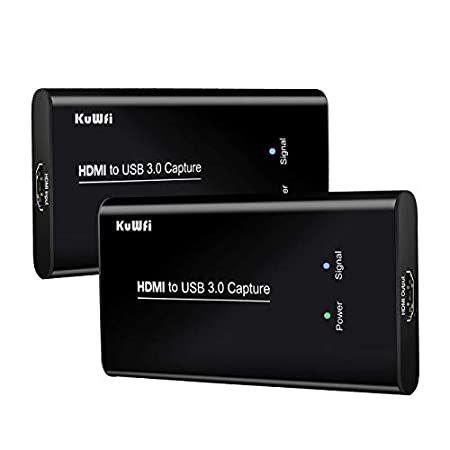 【あす楽対応】 PC for Cards Capture KuWFi （新品） Gaming Card Capture Video Audio USB3.0 to HDMI , ビデオキャプチャー