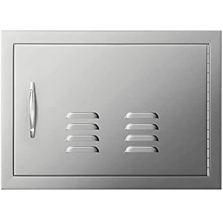 新品） Mophorn 20W x 14H Inch BBQ Access Single Door with Vents