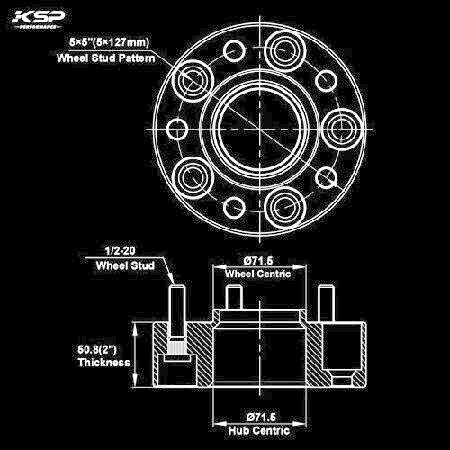 Amazon.com: KSP PERFORMANCE 5x5 Wheel Spacers for JK XK WJ WK, 2 ｜5穴