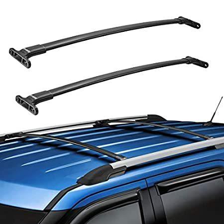 お買い物で送料無料 BougeRV Car Roof Rack Cross Bars for 2016-2019 Ford Explorer with Side Rail